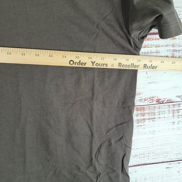 FRAME Logo Tee T Shirt Mens Size M Brown Casual Short Sleeve lmts0393 - Picture 3 of 10